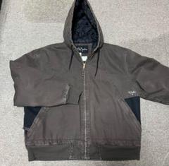 y2k Walls WORKWEAR アクティブジャケット XL ボア フード 90s】Wallo work wear zip up duck jacket - メルカリ