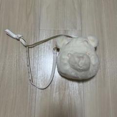 くまのプーさん　パスケース　ふわふわ　ホワイト