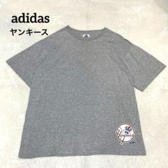 00s【adidas】MLB ヤンキース　 Tシャツ　半袖メキシコ製　　L