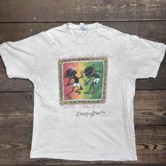 L　90s　ジャマイカ　レゲエ　Tシャツ　白　ヘインズ　USA製　ヴィンテージ