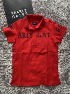 美品　PEARLY GATES 赤 ポロシャツ サイズ0 レッド　パーリーゲイツ