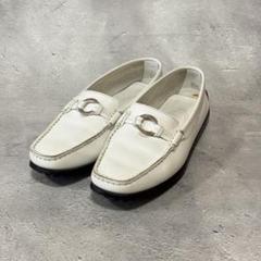 トッズ　TOD’S (35.5) ドライビングシューズ　ローファー　レザー　白