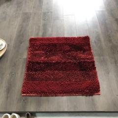 70x70cm 赤いマイクロファイバー 玄関マット バスマット