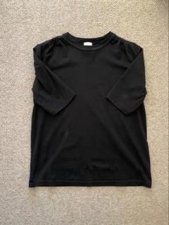 deres デレス　ドレープTシャツ　ブラック　フリーサイズ deres デレス ドレープTシャツ ブラック フリーサイズ