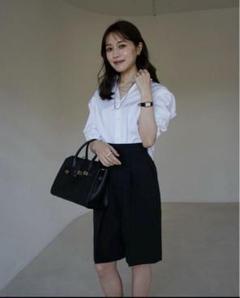 【最終値下】Front pin tuck Half pants Front pin tuck Half pants – L'AUBE BLANC