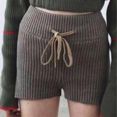 Contrast Knit Shorts – JUEMI