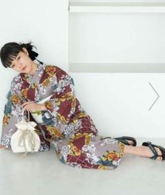 utatane｜ニコアンティーク 浴衣3点セット オールドチューリップ