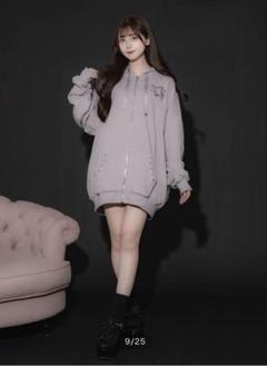pium♡Papillon Captif オーバーサイズジップパーカー ピウム pium♡Papillon Captif オーバーサイズジップパーカー ピウム