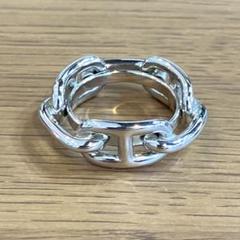 ❤未使用品❤スカーフリング シェーヌダンクル シルバー金具 エルメス エルメスシェーヌダンクル シルバー金具 ユニセックス スカーフ
