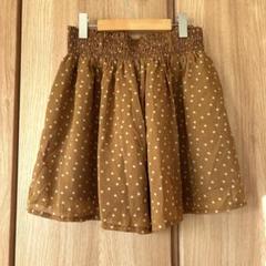 水玉　ショート パンツ Mサイズ　ドット　マスタード　イエロー　ベージュ　黄色