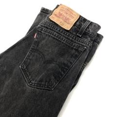 【美品】USA製 Levi's550 W34L34 90's ブラックデニム