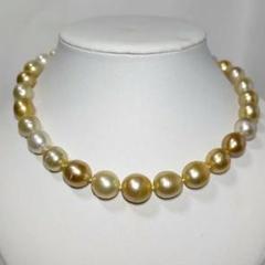 N313 最大16.8mm マルチカラー　南洋白蝶真珠　無調色　ネックレス 白蝶真珠 ネックレス | 三重県真珠加工販売協同組合【MPO】