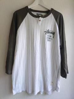 ステューシー ラグランTシャツ 七分丈七分袖 ロンTS グレーSSリンク STUSSY】ステューシー ラグラン ロンT 七分丈 | オンライン古着
