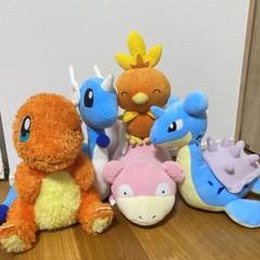 パーティを彩るご馳走や ポケモン ぬいぐるみ 大きめ まとめ売り ラプラス ハクリュー ぬいぐるみ