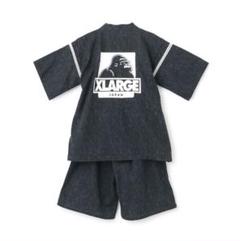 新品未使用 M100cm~110cm エクストララージキッズ 甚平 OGゴリラ XLARGE KIDS エクストララージ キッズ OGゴリラ メランジ