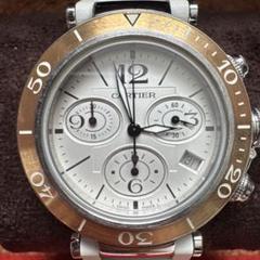 【美品】Cartier パシャ シータイマー クロノグラフ