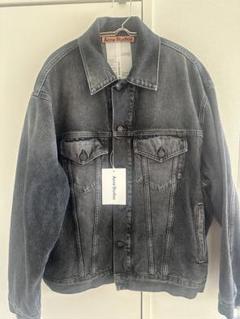 Acne Studios ブラックデニムジャケット リラックスフィット Acne Studios: ブラック リラックスフィット デニムジャケット