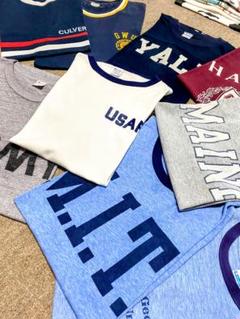 ★大人気‼️良品★80sチャンピオン USAFA 白×紺 リンガーTシャツ Mのサムネイル