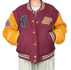 貴重【VINTAGE】80s 90s ウールスタジャン レトロ古着 オールド 希少 80s〜90s ヒステリックグラマー 袖レザー ウール