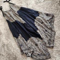 即発送❗ボヘミアンスタイル キャミワンピース　アジアン　エスニック　ワイドパンツ