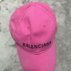 BALENCIAGA バレンシアガ ロゴキャップ ピンク コットン L 58cm