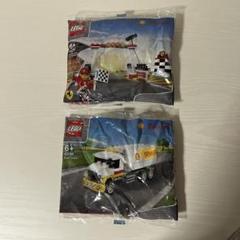 LEGO Shell タンクローリー限定 フェラーリコラボ　レースゴール＆表彰台