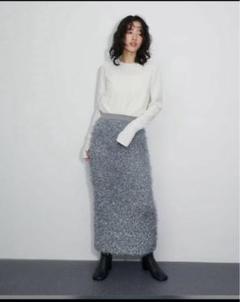 ADAM ET ROPE アダムエロペ メタルラメニットスカート