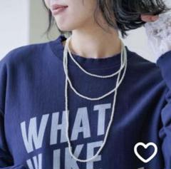 【JEANASIS】（eL+1) Extra Long Necklace JEANASIS - 新品未使用品【eL+1】stone long necklaceシルバーお
