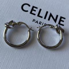 celine セリーヌ フープピアス ケース シルバー初期