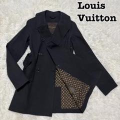 美品　Louis Vuitton 花柄トレンチコート 36 J・バルヴィン、『ルイ・ヴィトン』トレンチコートでフラワー