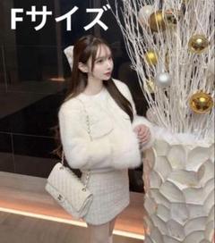 Lumignon ホワイトフード付きファーコート 完売品