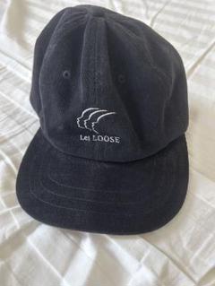 letloose logo cap 有原みゆきさん着用　黒色　コーデュロイ