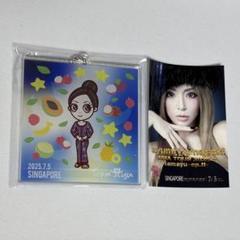 浜崎あゆみ シンガポール アクリルキーホルダー ステッカー 新品 TA 浜崎あゆみ 新品 シンガポール 限定アクキーステッカーセット