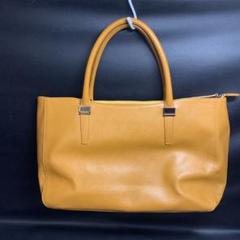 マスタード トートバッグ　ungaro 牛革バッグ