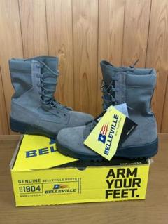米軍　実物　BELLEVILLE ミリタリーブーツ US 10W 28cm ㊸ 美品 USA製 BELLEVILLE 実物 米軍 ホットウェザー コンバット