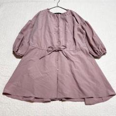 ダブルクローゼット　オーバーサイズシャツ　ブラウス　七分袖 体型カバーa1979
