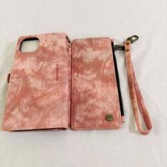 iPhone 14 Plus ケース 財布 カード収納 多機能 ピンク