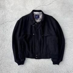 希少 80s 90s ヴィンテージ古着 短丈 ウールジャケット ブルゾン 黒