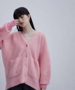 アダムエロペ　オーバーサイズカーディガン　ピンク ADAM ET ROPÉ FEMME(アダム エ ロペ ファム) / 【WEB限定