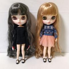 ♡カスタムアイシードール♡ 白肌　薄茶mix ストレート毛先カール　可愛い ♡カスタムアイシードール♡ 白肌 icydoll 薄茶mix ゆるふわ