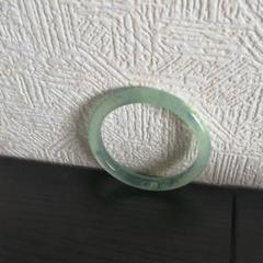翡翠軟玉ネフライト 中国四大名玉岫玉バングル腕輪岫玉天青冻[超