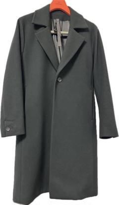 美品　wjk ダブルジェーケー　チェスターコート　ロング　ウール　グレー 美品wjk ダブルジェーケーチェスターコートロングウールグレー