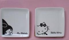 My Melody Hello Kitty 皿 2枚セット