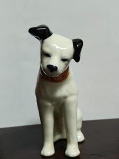 【陶器製 犬の置物】レトロ雑貨 ビクター風