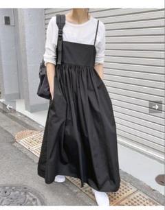 Spick&Span ライトブロードボリュームドレス ブラック