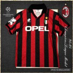 ウェア AC MILAN 94/95 CHAMPIONS LEAGUE Model 1994-95 AC Milan *CHAMPIONS LEAGUE* home jersey - L • RB