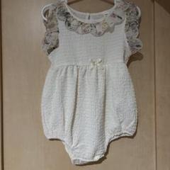 SHEIN アイボリー フリルロンパース サイズ9-12M