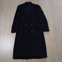 美品✨ ジョルジオアルマーニ ロングチェスターコート レディース 黒 M 38 美品 GIORGIO ARMANI ジョルジオアルマーニ カシミヤ100