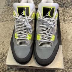 NIKE Air Jordan 4 グレー/イエロー 11 ネオンカラーＥＮＤ． 2025年最新】エアジョーダン4ネオンの人気アイテム - メルカリ