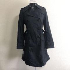 即納 IORI イオリ レディース トレンチコート 裏地チェック ブラック M